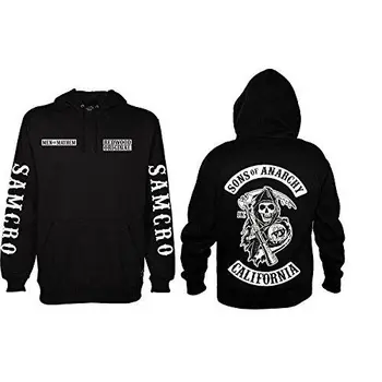 Sweat à capuche ‘Sons of Anarchy Redwood Original Men of Mayhem’ avec dessin de faucheuse, qualité
Sweat à capuche ‘Sons of Anarchy Redwood Original Men of Mayhem’ avec dessin de faucheuse, qualité