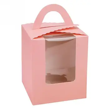 10pcs Mini Biscuit Candy Box Single Muffin Box Portable Pink Window Cupcake Box Mousse Mud Pudding Bottle Packaging Box
10pcs Mini Biscuit Candy Box Single Muffin Box Portable Pink Window Cupcake Box Mousse Mud Pudding Bottle Packaging Box