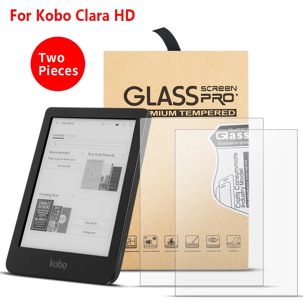 Screen Protector Tempered Glass for Kobo Clara HD 6" E-reader Scratch Proof Screen Protective Case for new Kobo Libra H2O 7''
Screen Protector Tempered Glass for Kobo Clara HD 6" E-reader Scratch Proof Screen Protective Case for new Kobo Libra H2O 7''
