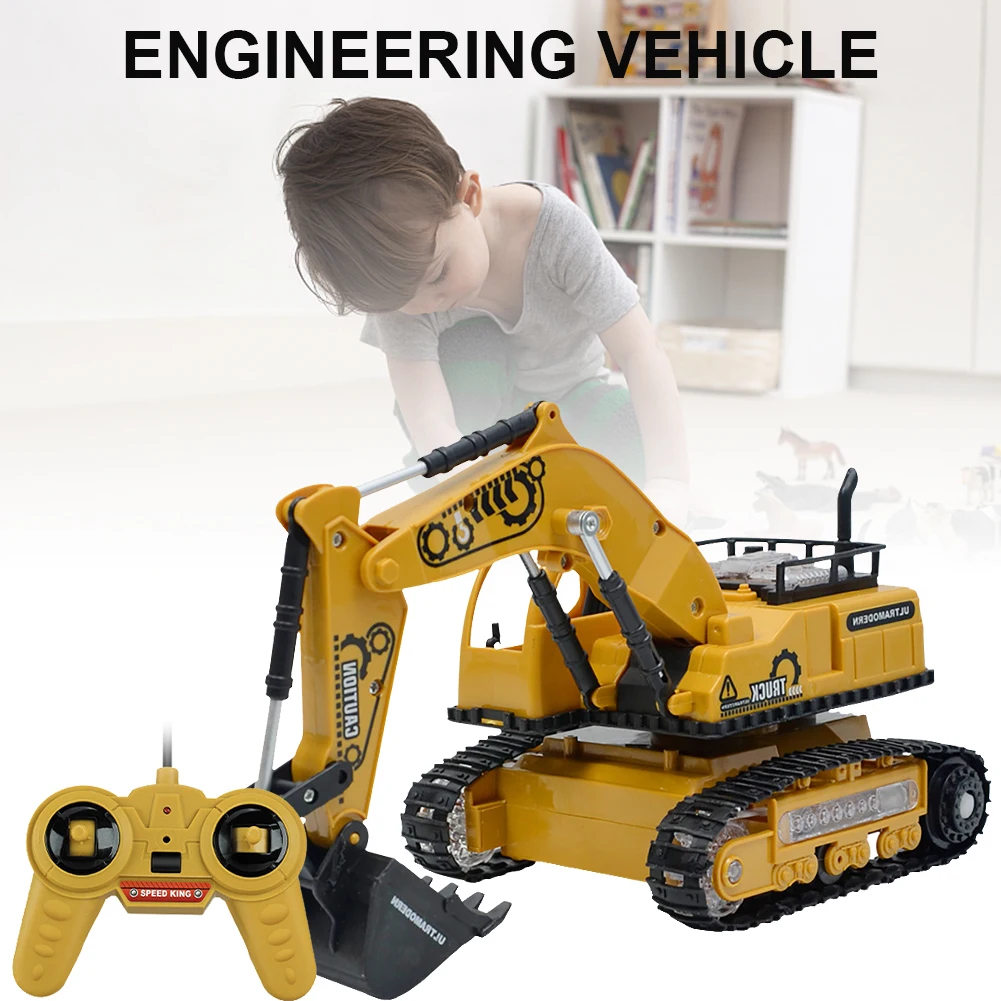 Pokich RC Truck 2.4G Excavator Toy 4CH Full Functional RC Remote Controlr with Metal Shovel Toys Vehicles For Children
Pokich RC Truck 2.4G Excavator Toy 4CH Full Functional RC Remote Controlr with Metal Shovel Toys Vehicles For Children