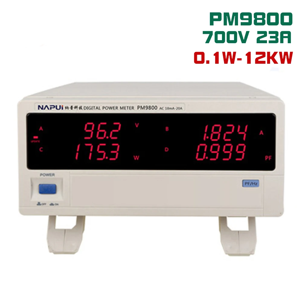 NEW 700V 23A Digital Electric Factor Multifunction Price Dynamometer Power Meter Electrical Parameter Tester PM9800
NEW 700V 23A Digital Electric Factor Multifunction Price Dynamometer Power Meter Electrical Parameter Tester PM9800