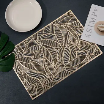 1Pcs PVC Modern Heat Resistant Table Mats Fashion Rectangular Cutout Leaves Pattern Non-slip Table Placemat Kitchen Accessories
1Pcs PVC Modern Heat Resistant Table Mats Fashion Rectangular Cutout Leaves Pattern Non-slip Table Placemat Kitchen Accessories