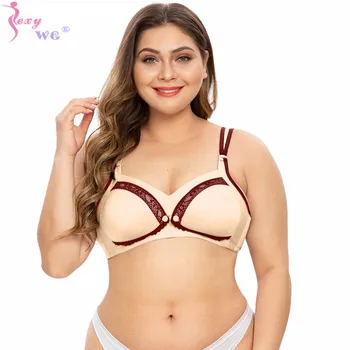 SEXYWG Nursing Bra Large Size Wireless Lace Sexy Maternity Push Up Bra Plus Size Lactating Bra Mama Breastfeeding Pregnancy
SEXYWG Nursing Bra Large Size Wireless Lace Sexy Maternity Push Up Bra Plus Size Lactating Bra Mama Breastfeeding Pregnancy