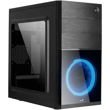 Aerocool CS105, MicroATX PC box, Minitorre, side window, 120mm LED fan, USB 3.0, blue or Red 
Aerocool CS105, MicroATX PC box, Minitorre, side window, 120mm LED fan, USB 3.0, blue or Red