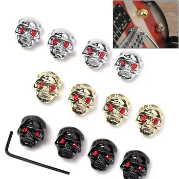 4pcs Guitar Volume Tone Skull Knob Bass Control Knob Volume Tone Tuning Knobs
4pcs Guitar Volume Tone Skull Knob Bass Control Knob Volume Tone Tuning Knobs