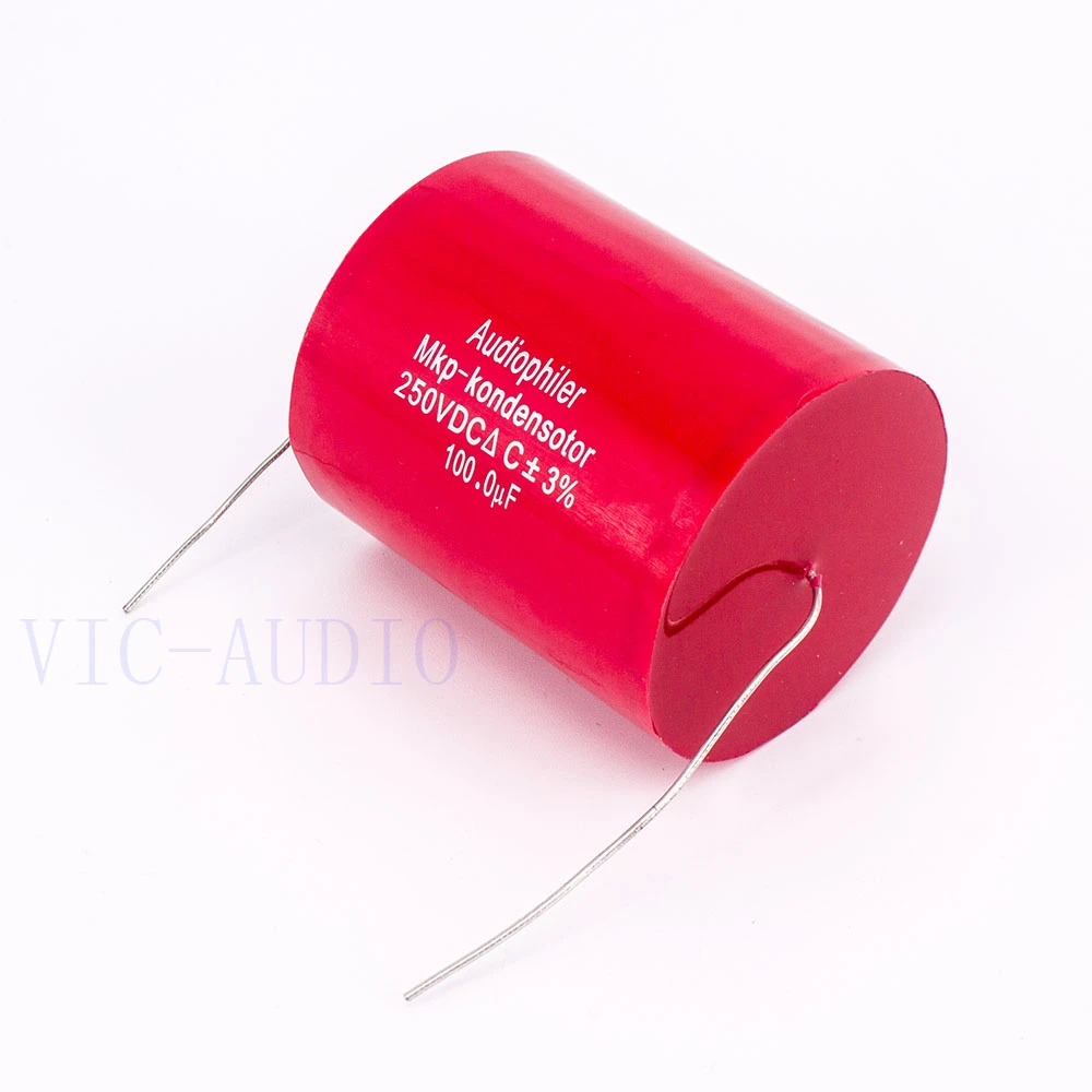 Конденсатор Audiophiler Mkp конденсатор с алюминиевой крышкой 100 мкФ 250V DC 3% HI FI Лихорадка