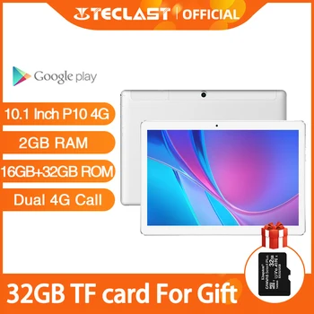 

Teclast P10 4G 10.1 Inch Tablet Android 8.0 MTK6737 Quad Core Dual 4G call GPS 2GB RAM 16GB ROM Dual Camera Phone Call Tablets