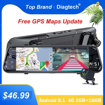 Diagtech Car DVR 10 Inch 4G GPS Dash Camera Car Camera Dual Lens Rear View Mirror Auto Registrar Android 8.1 ADAS Video Recorder
Diagtech Car DVR 10 Inch 4G GPS Dash Camera Car Camera Dual Lens Rear View Mirror Auto Registrar Android 8.1 ADAS Video Recorder