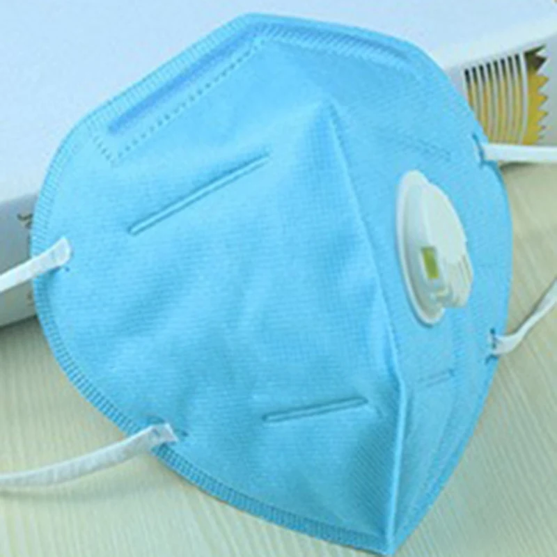 

1pc 6002V Anti Dust Masks PM 2.5 Anti Influenza Breathing Valve Mask Non Woven Fabric Vertical Folding Filter Adult Safety Mask