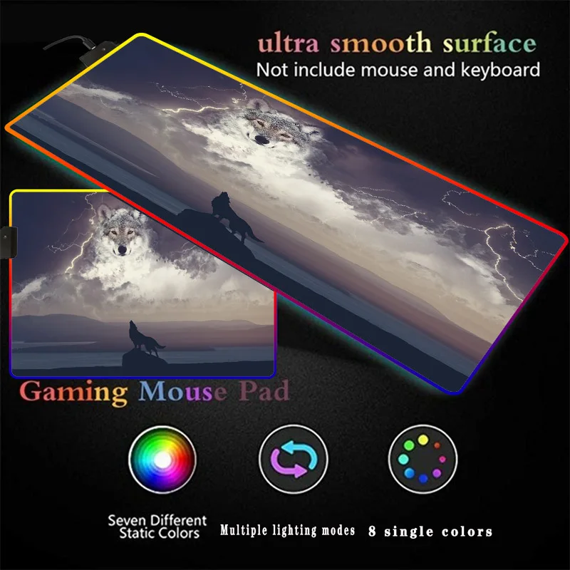 Animal Wolf Landscape Mouse RGB HD Print Computer Gamer Locking Edge Mousepad XXL Keyboard PC Mice Mats Pad for Csgo
Animal Wolf Landscape Mouse RGB HD Print Computer Gamer Locking Edge Mousepad XXL Keyboard PC Mice Mats Pad for Csgo