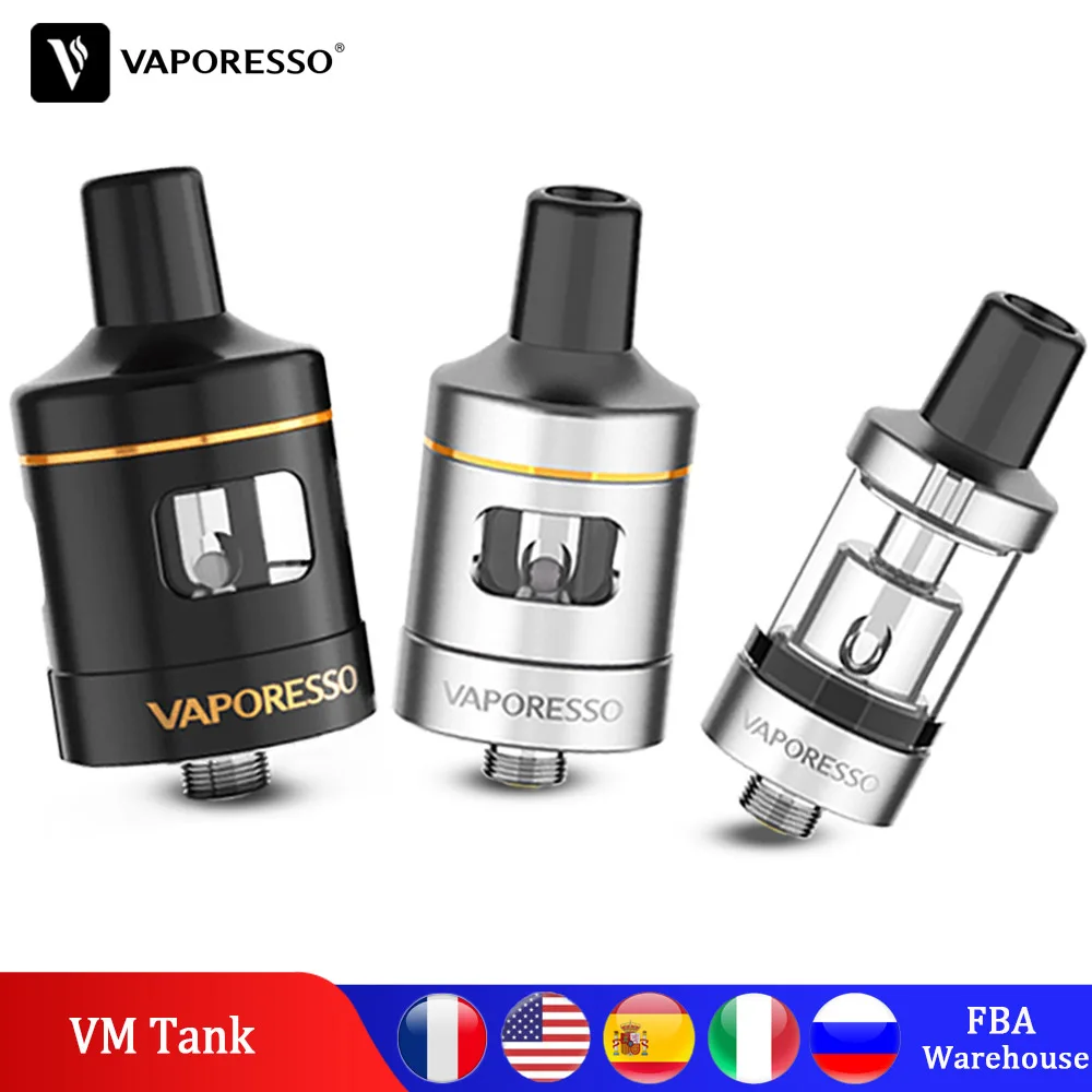 Vaporesso Original VM 18 22 25 Tank Atomizer 2ml&3ml with Revolutionary Tea Fiber Composite Meshed Coil for 510 E-cig Vape Kit
Vaporesso Original VM 18 22 25 Tank Atomizer 2ml&3ml with Revolutionary Tea Fiber Composite Meshed Coil for 510 E-cig Vape Kit
