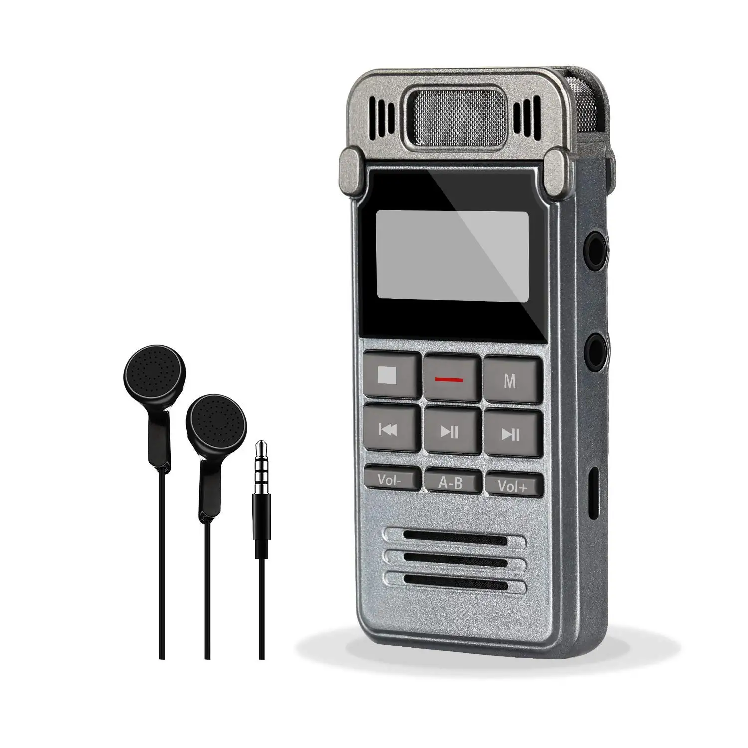 Voice Recorder, Portable Sound Audio Recorder, 8GB Rechargeable Recording Dictaphone with One-button Recording for Class, Lectur
Voice Recorder, Portable Sound Audio Recorder, 8GB Rechargeable Recording Dictaphone with One-button Recording for Class, Lectur