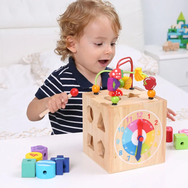Wooden Children Small Bead-stringing Toy Treasure Chest Baby Educational Beaded Bracelet Four Sides Multi-functional Intelligenc
Wooden Children Small Bead-stringing Toy Treasure Chest Baby Educational Beaded Bracelet Four Sides Multi-functional Intelligenc