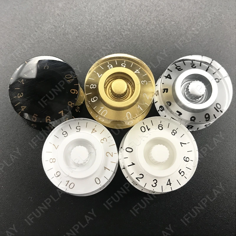 12pcs LP Guitar Knobs Straight Volume Tone Speed Control Knob for Guitar Replacement Electric Guitar Parts & Accessories