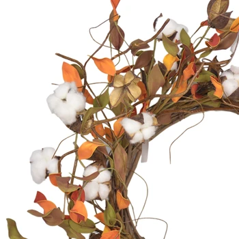 Artificial Flower Autumn Rattan Wreath Garland with Pumpkin Maple Leaf Simulation Decorative for Harvest Thanksgiving 
Artificial Flower Autumn Rattan Wreath Garland with Pumpkin Maple Leaf Simulation Decorative for Harvest Thanksgiving