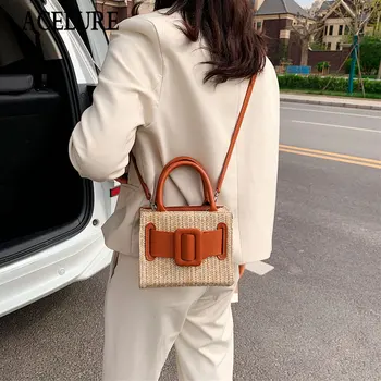 ACELURE Open Straw Bag for Women's Small Shoulder Bag Fashion Woven Small Square Bag Flap Female Messenger Beach Bag Purse
ACELURE Open Straw Bag for Women's Small Shoulder Bag Fashion Woven Small Square Bag Flap Female Messenger Beach Bag Purse