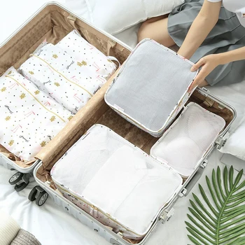 2020 Hot Sale 6Pcs Storage Bags Travel Clothes Storage Waterproof Bags Portable Luggage Organizer Pouch Packing Cube Local Stock
2020 Hot Sale 6Pcs Storage Bags Travel Clothes Storage Waterproof Bags Portable Luggage Organizer Pouch Packing Cube Local Stock