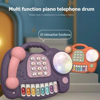 Kids Baby Cute Music Piano Phone Toy Children Infant Lighting Keyboard Brain Development Early Learning Educational Toys 
Kids Baby Cute Music Piano Phone Toy Children Infant Lighting Keyboard Brain Development Early Learning Educational Toys
