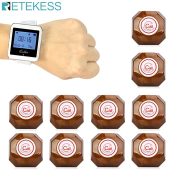 Retekess Wireless Calling System Watch Receiver+10 Call Button Pager Restaurant Equipment for Fast Food Cafe Office F3288B
Retekess Wireless Calling System Watch Receiver+10 Call Button Pager Restaurant Equipment for Fast Food Cafe Office F3288B