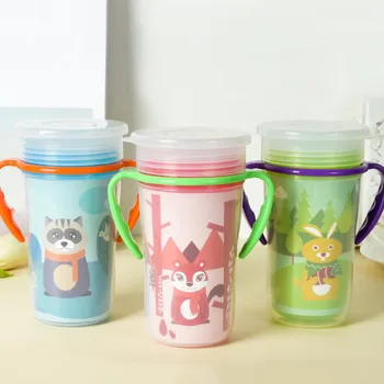 Infant 300ml Cute Double Handle Baby Trainer Cup Cartoon Printing Drinking Cup Newborn Kids Children Feeding
Infant 300ml Cute Double Handle Baby Trainer Cup Cartoon Printing Drinking Cup Newborn Kids Children Feeding