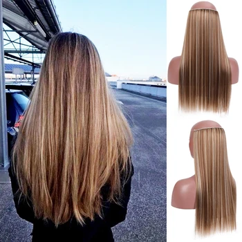 AILIADE 22inches Wave straight Hair Extensions with Invisible Hidden Secret Wire Ombre Bayalage Synthetic Natural Flip
AILIADE 22inches Wave straight Hair Extensions with Invisible Hidden Secret Wire Ombre Bayalage Synthetic Natural Flip