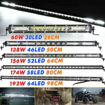 12V 24V 28cm-98cm Car LED Bar Car LED Work Light Bar Combo Spot Flood Driving Light For Jeep Off-Road ATV Truck Tractor 4X4
12V 24V 28cm-98cm Car LED Bar Car LED Work Light Bar Combo Spot Flood Driving Light For Jeep Off-Road ATV Truck Tractor 4X4