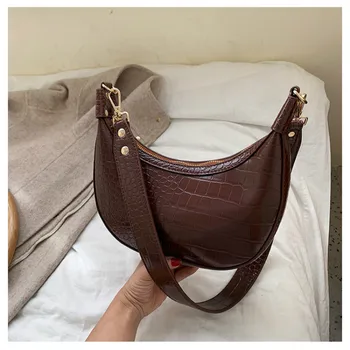 Fashion Shoulder Bags Crossbody Bags Messenger Strap Ladies Hobos PU Letter Crocodile Zipper Women's Handbags Casual Female Tote
Fashion Shoulder Bags Crossbody Bags Messenger Strap Ladies Hobos PU Letter Crocodile Zipper Women's Handbags Casual Female Tote