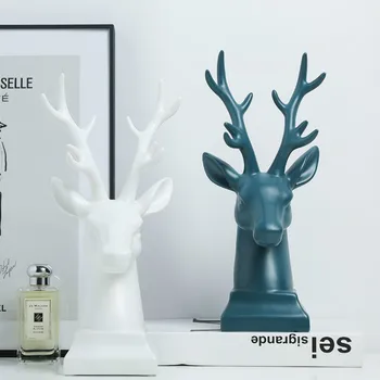 Nordic Creative Wine Cabinet Art Decoration Home Porch Living Room Ceramics Deer Head Adornment YHJ031406
Nordic Creative Wine Cabinet Art Decoration Home Porch Living Room Ceramics Deer Head Adornment YHJ031406