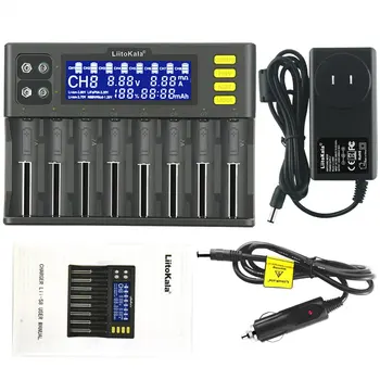 Lii-S8 Battery Charger Li-ion 3.7V NiMH 1.2V Li-FePO4 3.2V IMR 3.8V charger for 18650 26650 21700 26700 AA AAA
Lii-S8 Battery Charger Li-ion 3.7V NiMH 1.2V Li-FePO4 3.2V IMR 3.8V charger for 18650 26650 21700 26700 AA AAA