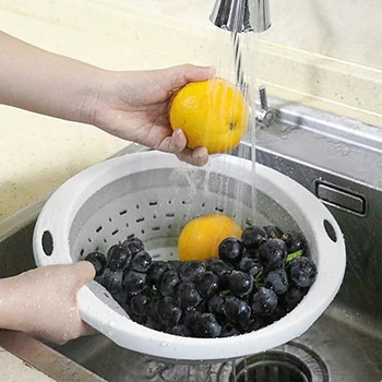 Collapsible Drain Basket,Dishwasher-Safe Silicone Foldable Strainer, Kitchen Drainer Basket for Pasta Veggies and Fruits
Collapsible Drain Basket,Dishwasher-Safe Silicone Foldable Strainer, Kitchen Drainer Basket for Pasta Veggies and Fruits