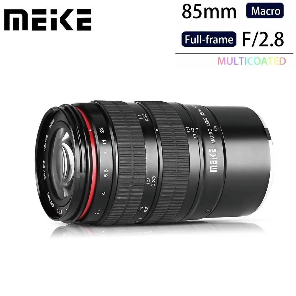 Meike 85mm f2.8 Full Frame 1.5:1 Macro Lens for Sony e mount A6000 A6500 A5000 A6300 A5300 ,Nex3/3n/5/5t/5r/6 Cameras
Meike 85mm f2.8 Full Frame 1.5:1 Macro Lens for Sony e mount A6000 A6500 A5000 A6300 A5300 ,Nex3/3n/5/5t/5r/6 Cameras