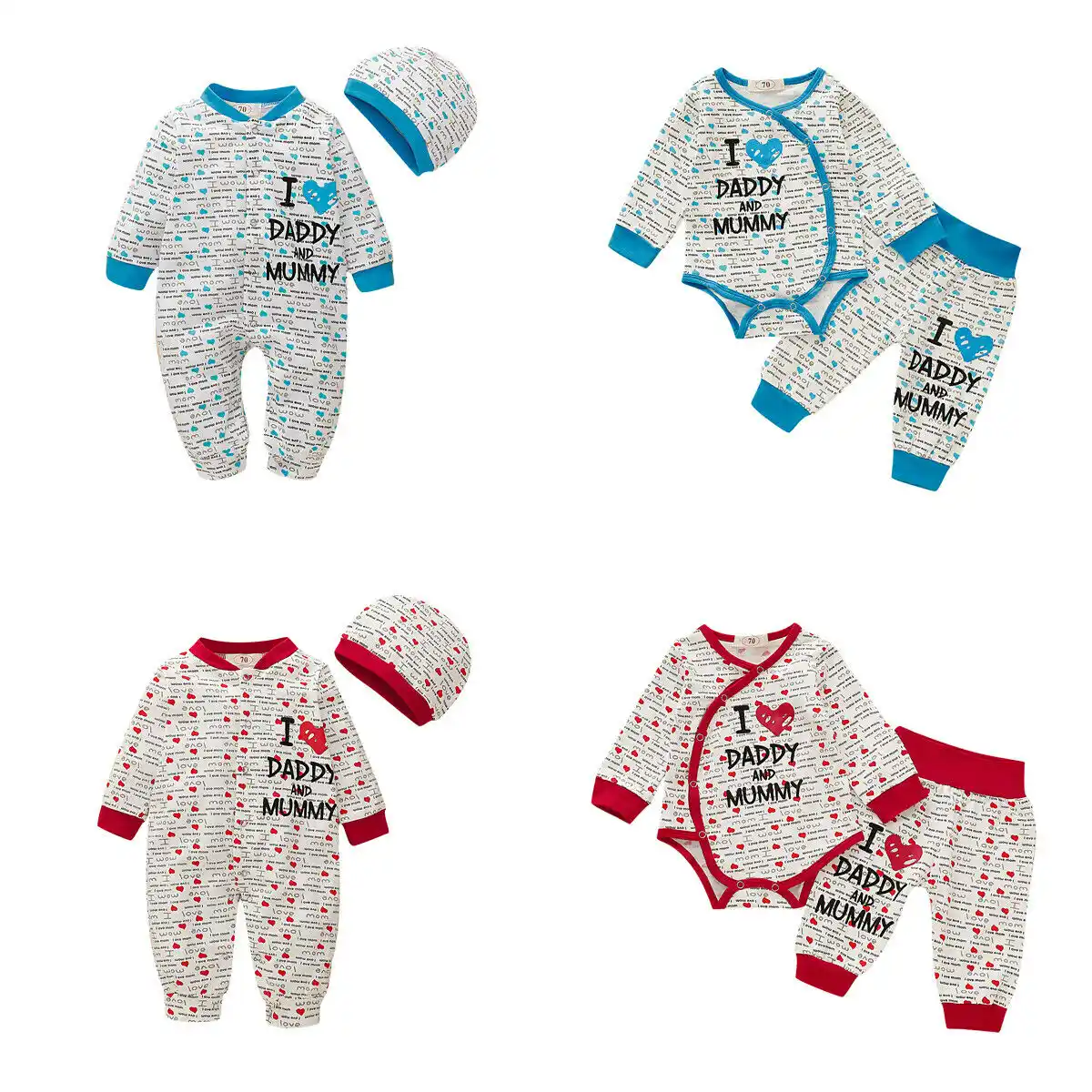 newborn baby boy girl sets autumn cotton clothes