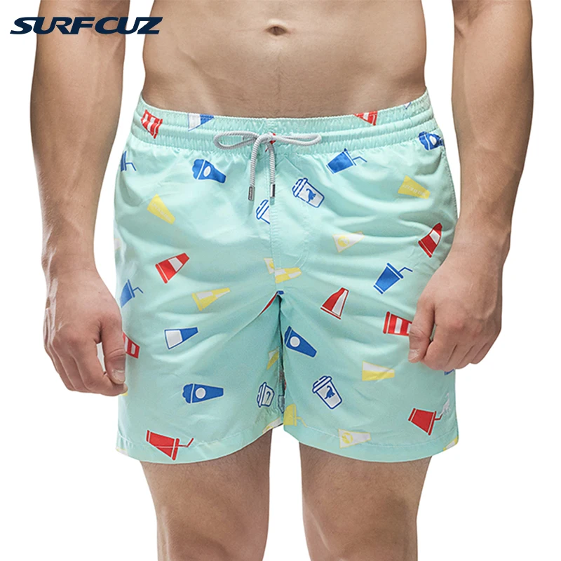 SURFCUZ Mens Quick Dry Printed Beach Shorts Swim Trunks with Mesh Lining Swimwear Surfing Shorts with Pockets Summer Board Short
SURFCUZ Mens Quick Dry Printed Beach Shorts Swim Trunks with Mesh Lining Swimwear Surfing Shorts with Pockets Summer Board Short