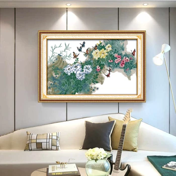 HUACAN Cross Stitch Flower Kits 11CT 14CT Cross-Stitch Flowers White Canvas DIY Embroidery Needlework Sets Gift Home Decoration
HUACAN Cross Stitch Flower Kits 11CT 14CT Cross-Stitch Flowers White Canvas DIY Embroidery Needlework Sets Gift Home Decoration