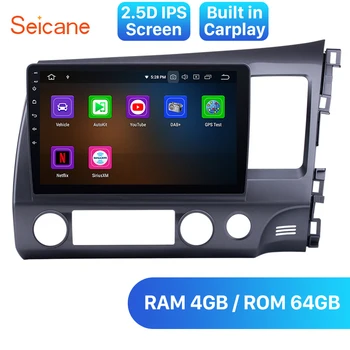 Seicane Android 10.0 RAM 4GB Car Radio GPS Multimedia Player for 2006-2010 2011 Honda CIVIC Right Hand Drive With Carplay RDS
Seicane Android 10.0 RAM 4GB Car Radio GPS Multimedia Player for 2006-2010 2011 Honda CIVIC Right Hand Drive With Carplay RDS