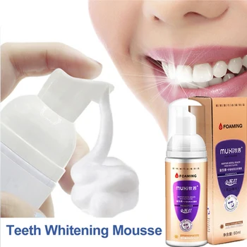 60ml Probiotics Mousse Toothpaste Cleaning Teeth Whitening Remove Tooth Stains Foam Toothpaste Oral Hygiene W1 
60ml Probiotics Mousse Toothpaste Cleaning Teeth Whitening Remove Tooth Stains Foam Toothpaste Oral Hygiene W1