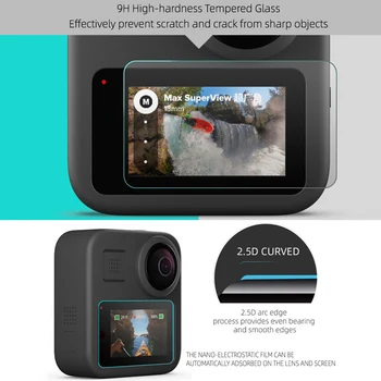 Tempered Glass Camera Flim For Go Pro Max 360 Sport Camera For GoPro Accessories Screen Protector Cover Protection
Tempered Glass Camera Flim For Go Pro Max 360 Sport Camera For GoPro Accessories Screen Protector Cover Protection