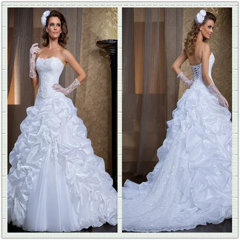 vestido de Noiva New Elegant A-Line Sweetheart Beading Tulle and Organza Bridal Gowns Custom-made mother of the bride dresses
vestido de Noiva New Elegant A-Line Sweetheart Beading Tulle and Organza Bridal Gowns Custom-made mother of the bride dresses