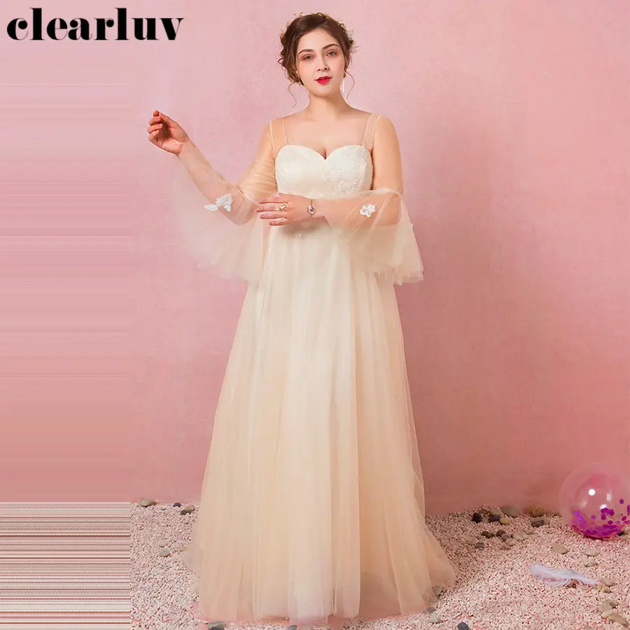 Pregnant Women Party Dresses Long Sleeves Champagne Evening Dresses Robe De Soiree T511 2019 New Plus Size Flowers Formal Gowns
Pregnant Women Party Dresses Long Sleeves Champagne Evening Dresses Robe De Soiree T511 2019 New Plus Size Flowers Formal Gowns