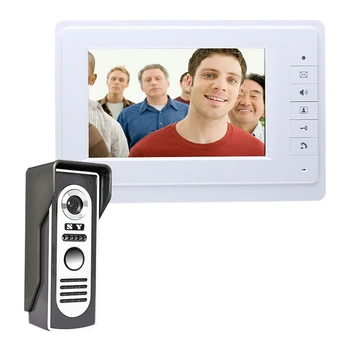 7 Inch Wired Video Door Phone Intercom System Color LCD with Waterproof Digital Doorbell Camera Viewer IR Night Vision (US Plug)
7 Inch Wired Video Door Phone Intercom System Color LCD with Waterproof Digital Doorbell Camera Viewer IR Night Vision (US Plug)