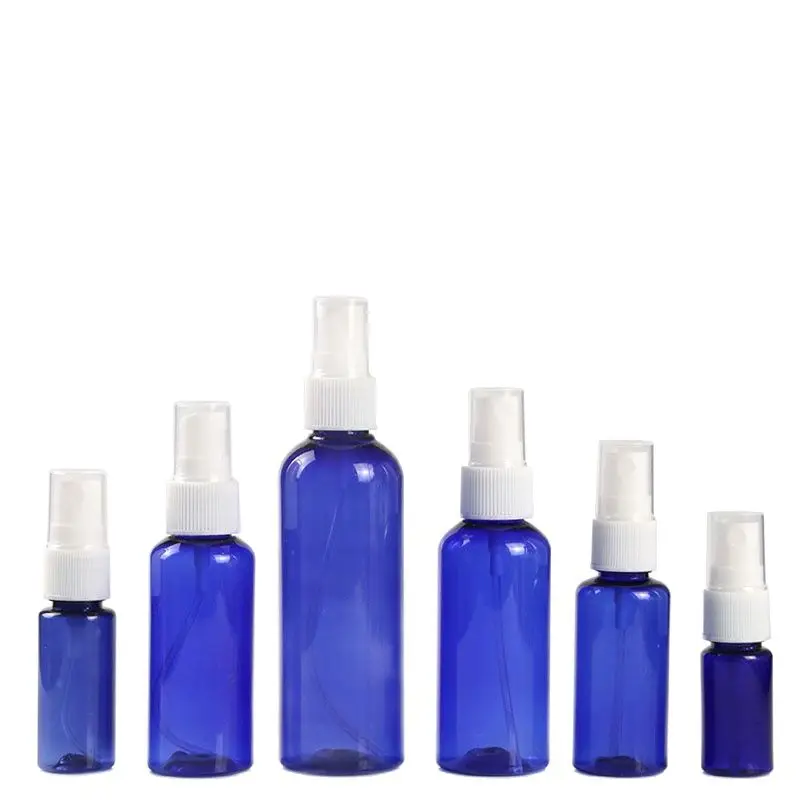 Empty Bottle Plastic Cosmetic Container Mist Spray Blue Makeup Atomizer Travel Set Astringent Refillable 50 pcs | Красота и здоровье