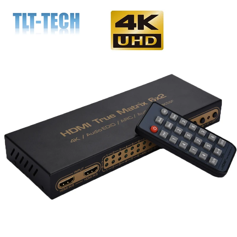 HDMI matrix 6 in 2 out 4Kx2K support 3D 6x2 HD video switching optical fiber 5.1 picture-in-picture ARC
HDMI matrix 6 in 2 out 4Kx2K support 3D 6x2 HD video switching optical fiber 5.1 picture-in-picture ARC