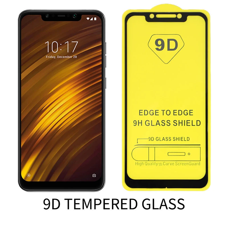Чехол для xiaomi pocophone f1 защитный чехол из закаленного стекла на весь экран mi poco phone f 1