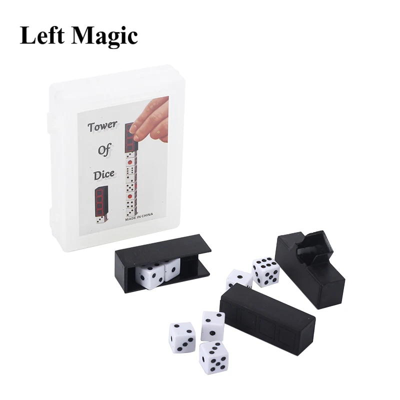 Tower of Dice Magic Tricks Dice Increase Close Up Stage Magic Props ToysON MW 