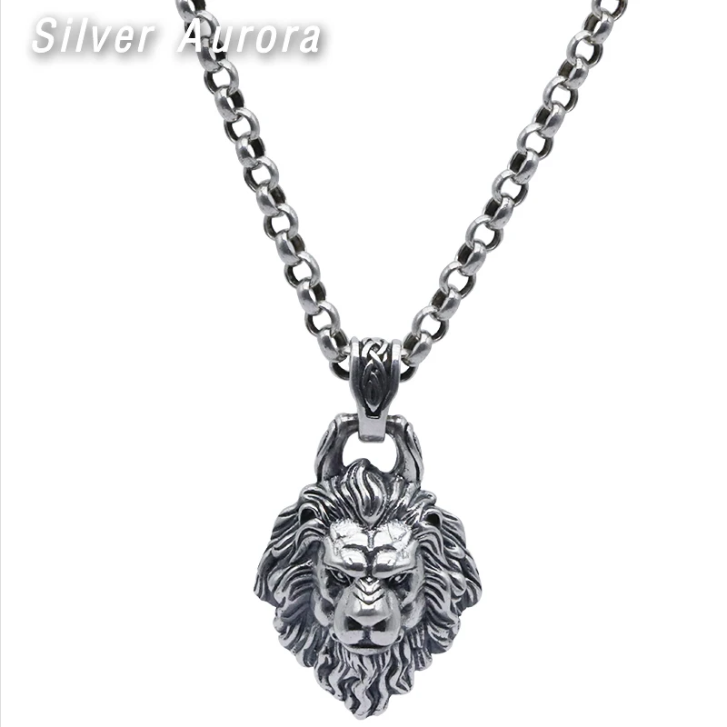 Vintage Pendant 100% Real 925 Sterling silver Jewelry Men Women Animal Wolf Head Necklace Pendant
Vintage Pendant 100% Real 925 Sterling silver Jewelry Men Women Animal Wolf Head Necklace Pendant