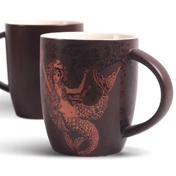 Classic limited edition black gold mermaid coffee mug Bone china mug creative wine barrel ceramic mug free shipping
Classic limited edition black gold mermaid coffee mug Bone china mug creative wine barrel ceramic mug free shipping