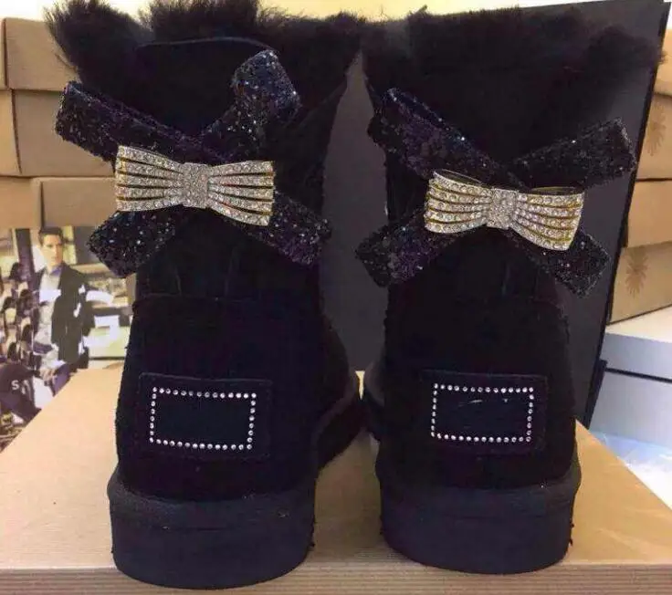 New Women's Classic High Quality Single Or Double Diamonds Snow Boots Bow-knot Water Diamonds Crown Warm Thick Cowhide boots
New Women's Classic High Quality Single Or Double Diamonds Snow Boots Bow-knot Water Diamonds Crown Warm Thick Cowhide boots