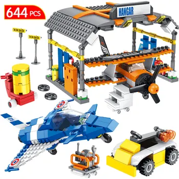 644PCS Airport Stunt Plane Hangar Technic Series Building Block Compatible City Aircraft Brick Toy for Children Boys 
644PCS Airport Stunt Plane Hangar Technic Series Building Block Compatible City Aircraft Brick Toy for Children Boys