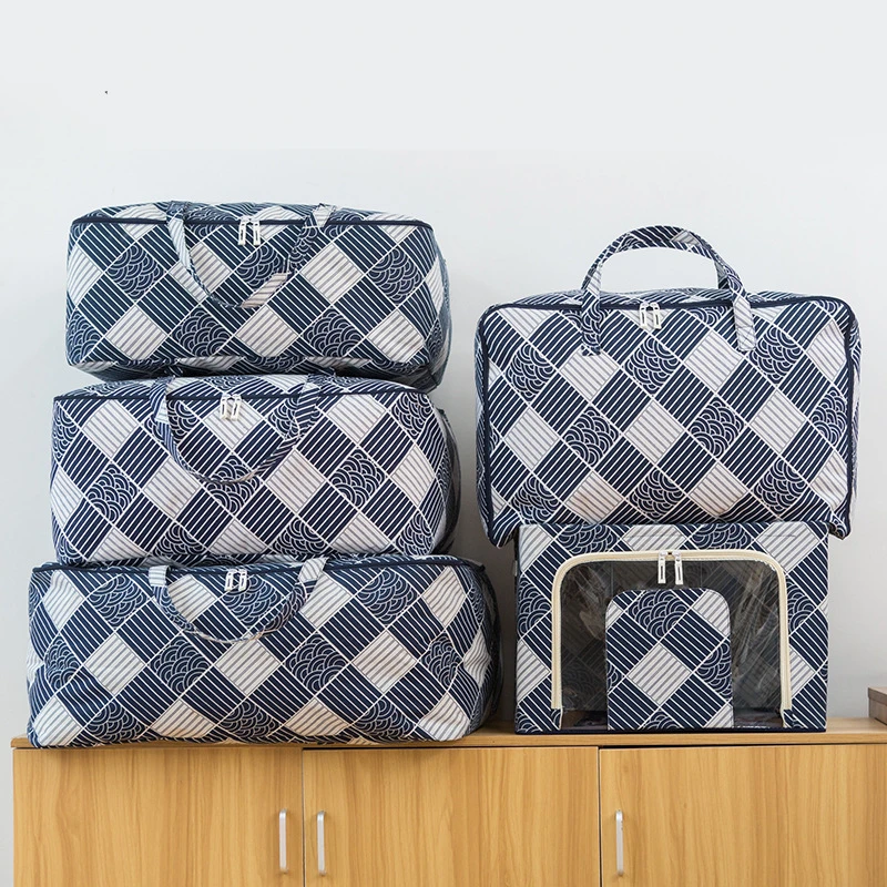 Large Capacity Quilt Storage Bag Portable Clothes Organizer Bag Multi-size Household Closet Pillow Blanket Organizer Folding 
Large Capacity Quilt Storage Bag Portable Clothes Organizer Bag Multi-size Household Closet Pillow Blanket Organizer Folding