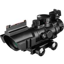 4x32 Acog Riflescope 20mm Dovetail Reflex Optics Scope Tactical Sight Hunting Gun Rifle Airsoft Sniper Magnifier Air Gun